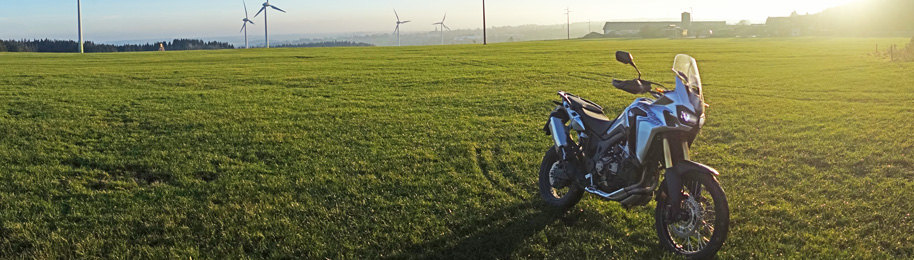 Africa Twin CRF1000L Produkt testing in Germany